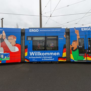 Die Deutschlandbahn in Düsseldorf zur UEFA EURO 2024™ 