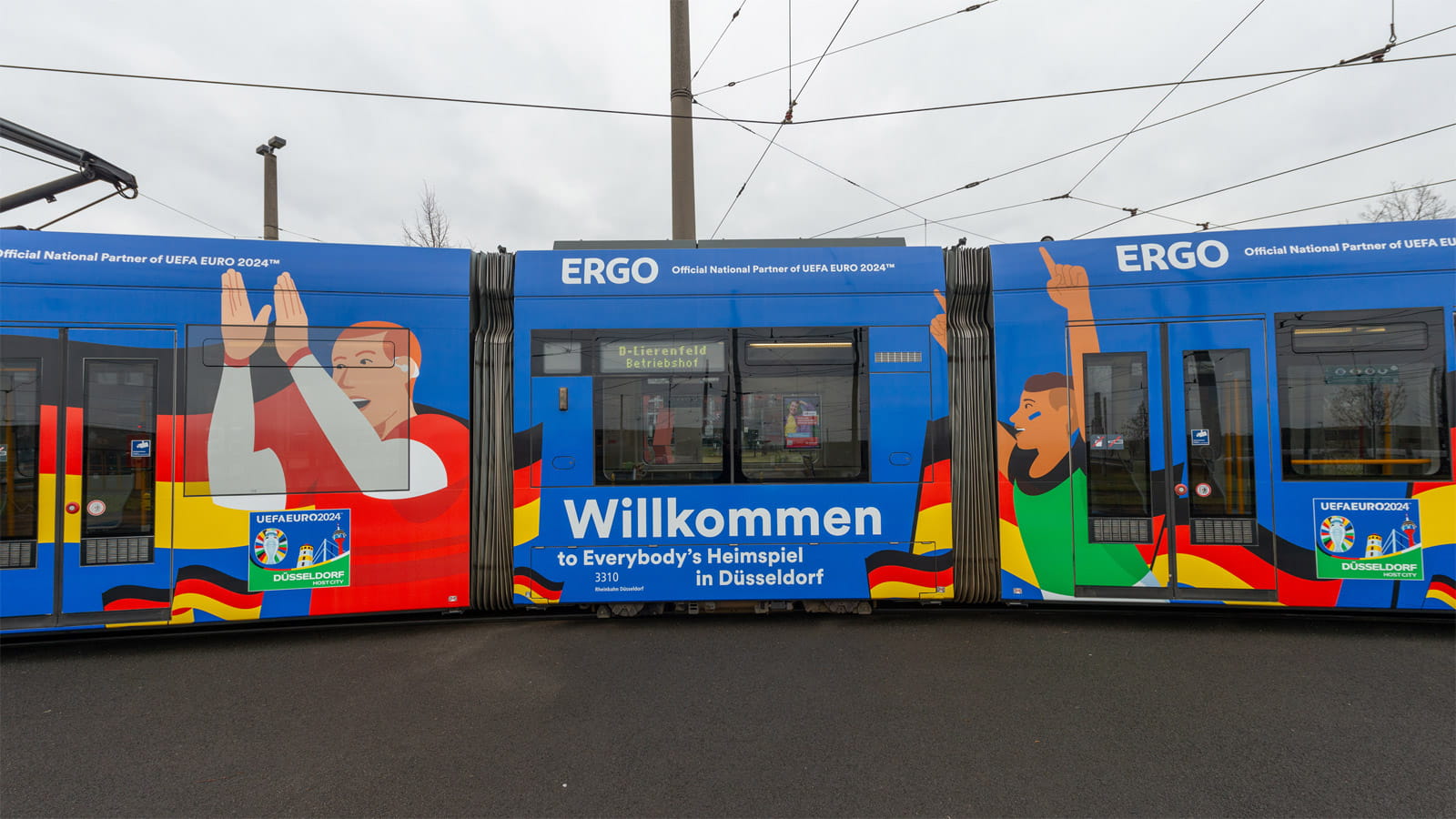 Die Deutschlandbahn in Düsseldorf zur UEFA EURO 2024™ 