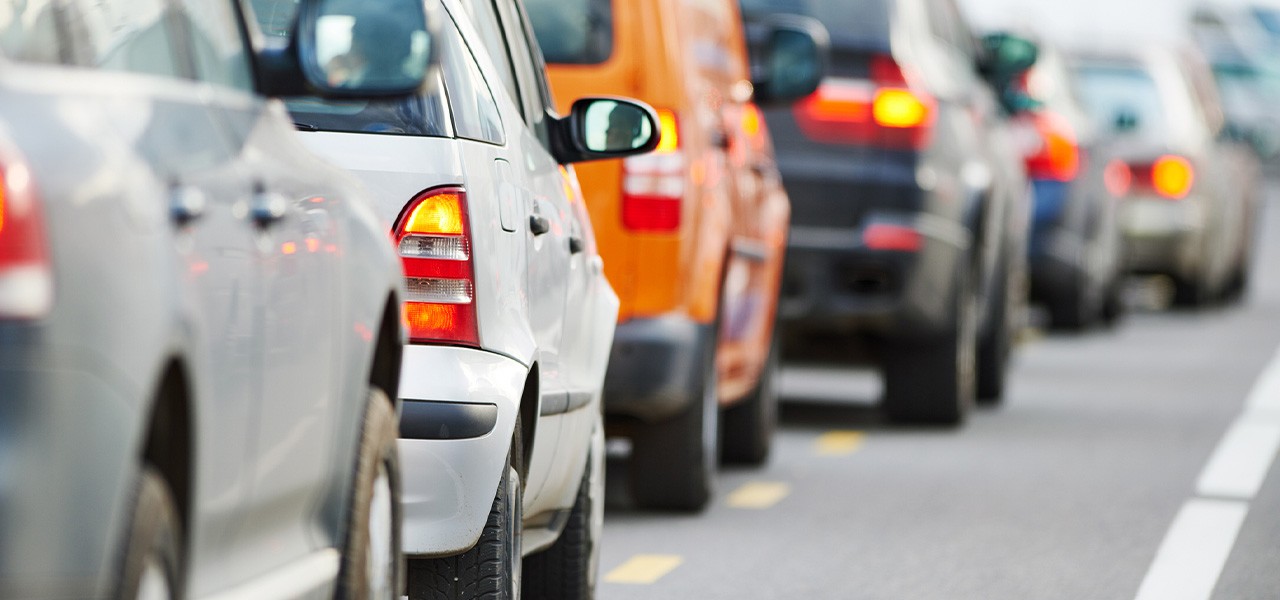 Verkehr während der Rush-Hour